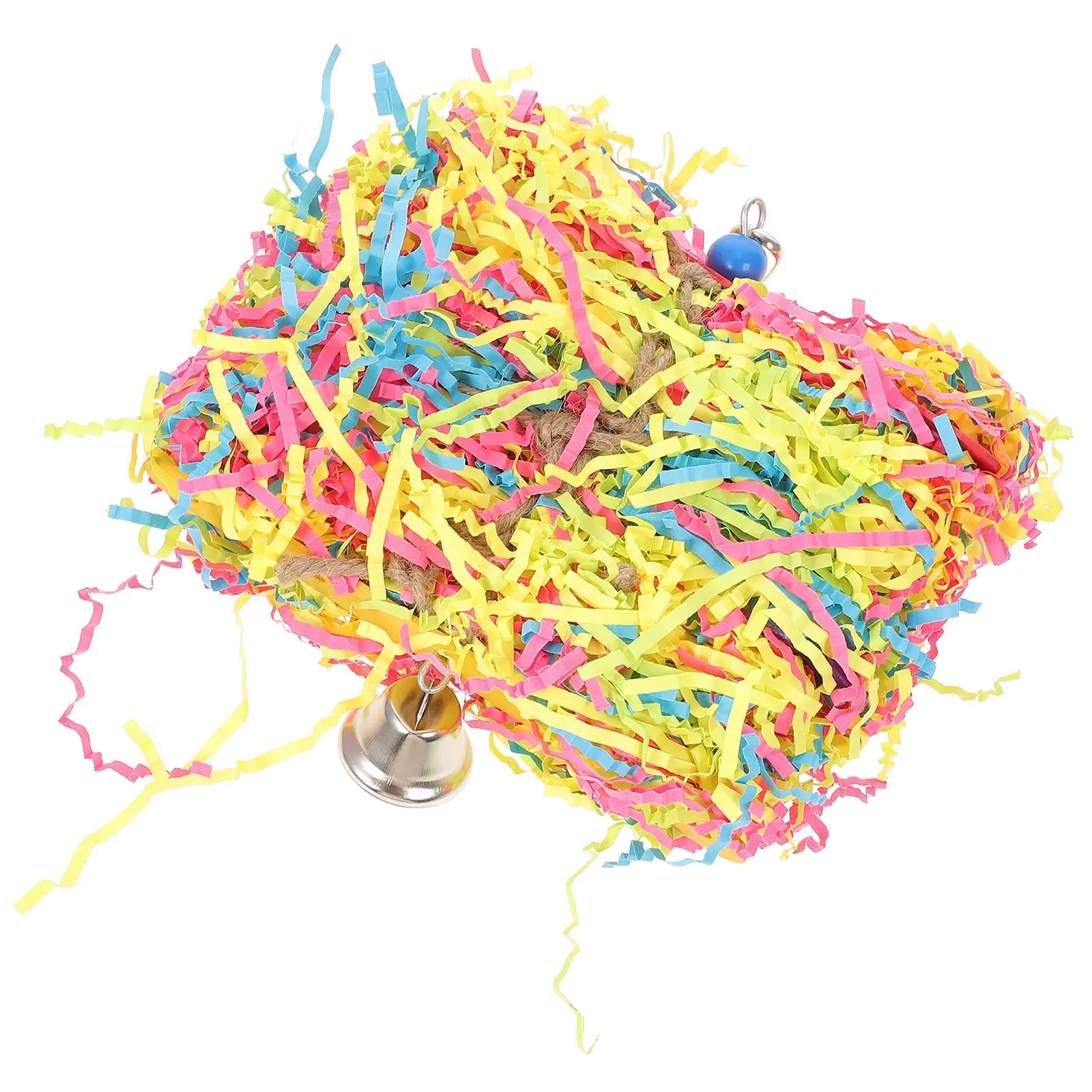 Parrot Chewing Toy Durable Paper Materials Hanging Bell Design Birdcage Use Pet Relaxation Parakeet Cockatiel Toys Bird
Parrot Chewing Toy Durable Paper Materials Hanging Bell Design Birdcage Use Pet Relaxation Parakeet Cockatiel Toys Bird