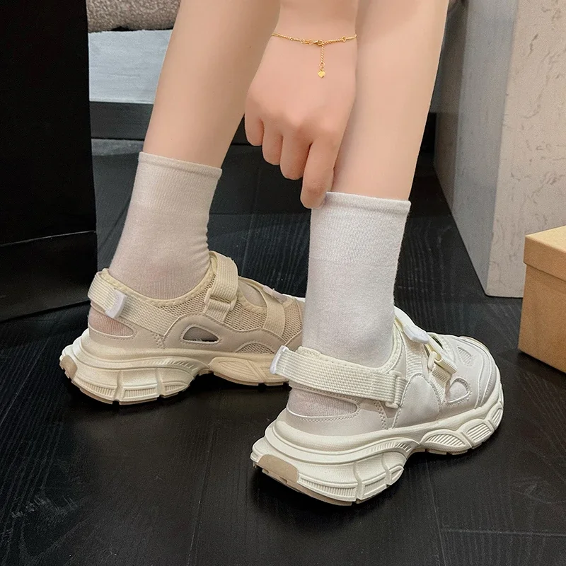 2025 New Ladies Shoes Mesh Women's Vulcanize Shoes Outdoor Breathable Women Casual Sneakers Round Toe Hollow Platform Sandals
2025 New Ladies Shoes Mesh Women's Vulcanize Shoes Outdoor Breathable Women Casual Sneakers Round Toe Hollow Platform Sandals