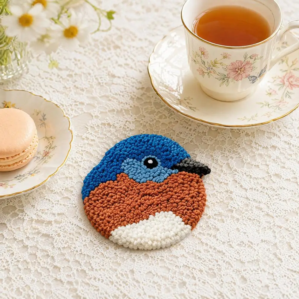 Punch Needle Embroidery Kit Diy Bird Coaster Kit with Pre-printed Patterns Punch Needle Embroidery Set for Beginners for Home
Punch Needle Embroidery Kit Diy Bird Coaster Kit with Pre-printed Patterns Punch Needle Embroidery Set for Beginners for Home