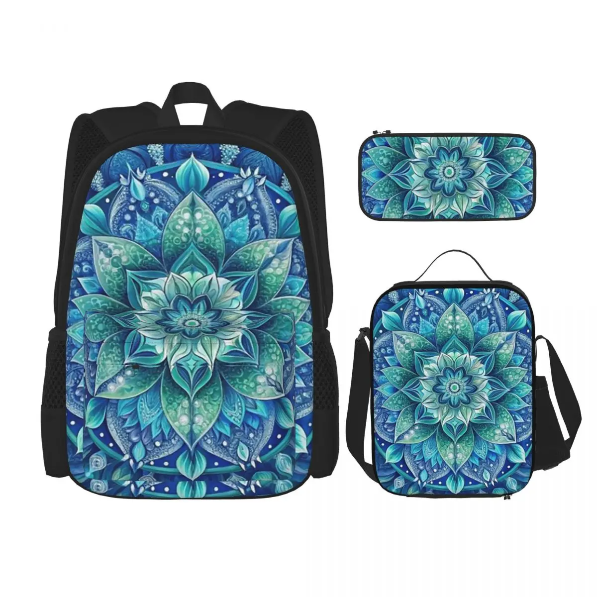 Bohemian Mandala Print Pattern Backpacks Kids Bookbag School Bags Rucksack Lunch Bag Pen Bag Three-Piece Set
Bohemian Mandala Print Pattern Backpacks Kids Bookbag School Bags Rucksack Lunch Bag Pen Bag Three-Piece Set