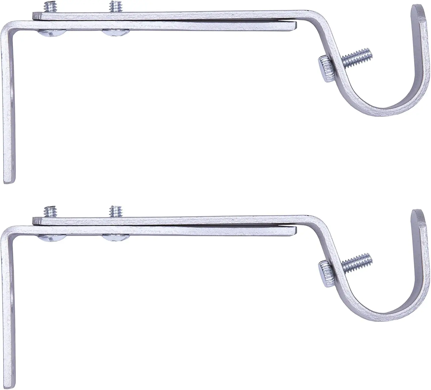 Adjustable Curtain Rod Bracket for 3/4" Rods, Satin Nickel, 2 Pack with 4.5-6.125" Projection
Adjustable Curtain Rod Bracket for 3/4" Rods, Satin Nickel, 2 Pack with 4.5-6.125" Projection
