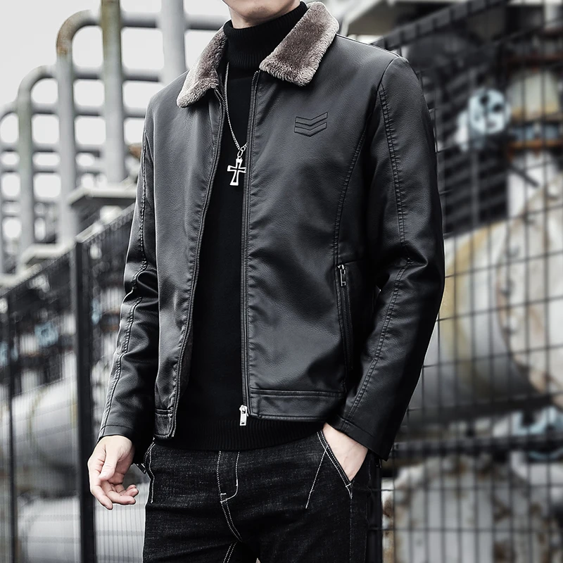 Thicken Warm PU Leather Jackets for Men Fashion Turn-down Collar Male Clothes Comfortable Windproof Outerwear Winter Solid Color
Thicken Warm PU Leather Jackets for Men Fashion Turn-down Collar Male Clothes Comfortable Windproof Outerwear Winter Solid Color