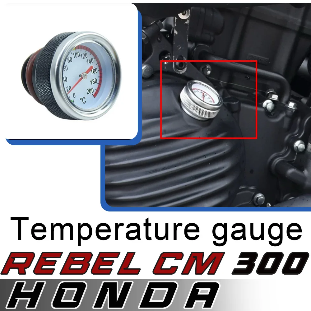 For HONDA Rebel CM300/500 modified oil temperature gauge oil dipstick engine oil temperature water tank temperature gauge
For HONDA Rebel CM300/500 modified oil temperature gauge oil dipstick engine oil temperature water tank temperature gauge