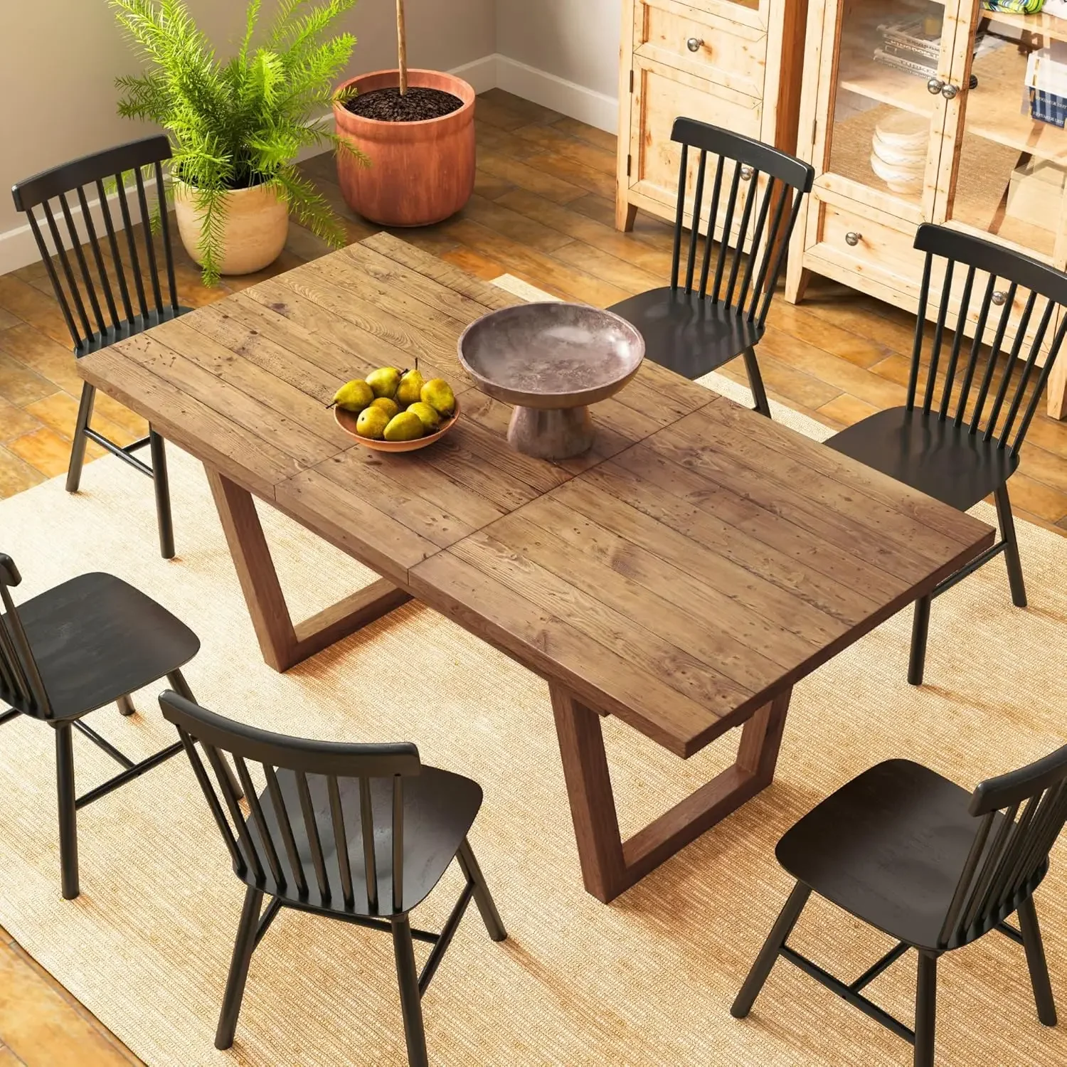 55-70.5in Extendable Pine Dining Table Seats 4-8 Space Saving Rectangle Dining Room Living Room Office Walnut Custom
55-70.5in Extendable Pine Dining Table Seats 4-8 Space Saving Rectangle Dining Room Living Room Office Walnut Custom