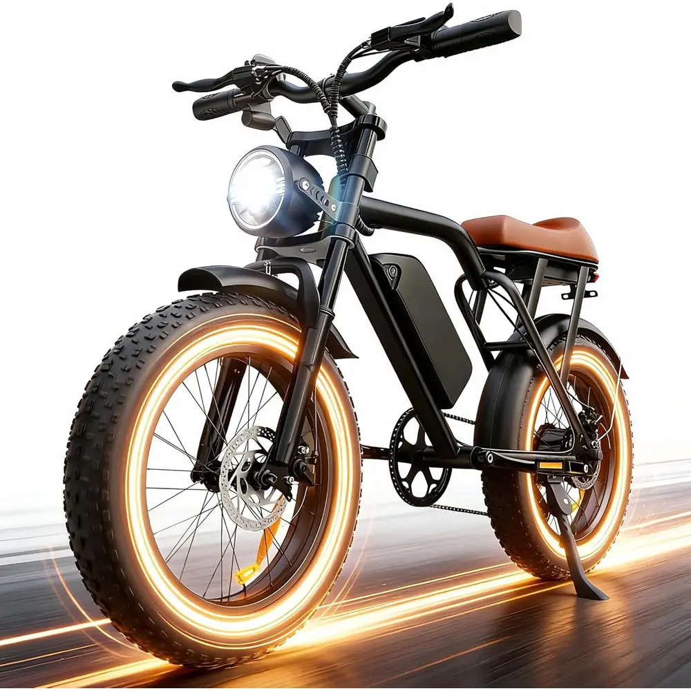 Electric Bike or Adults, 2200W, 30/32MPH, 75 Miles, 48V 15.6AH Removable Battery, 7-Speed, 3 es, ull Suspension, Dual Disc Brake
Electric Bike or Adults, 2200W, 30/32MPH, 75 Miles, 48V 15.6AH Removable Battery, 7-Speed, 3 es, ull Suspension, Dual Disc Brake