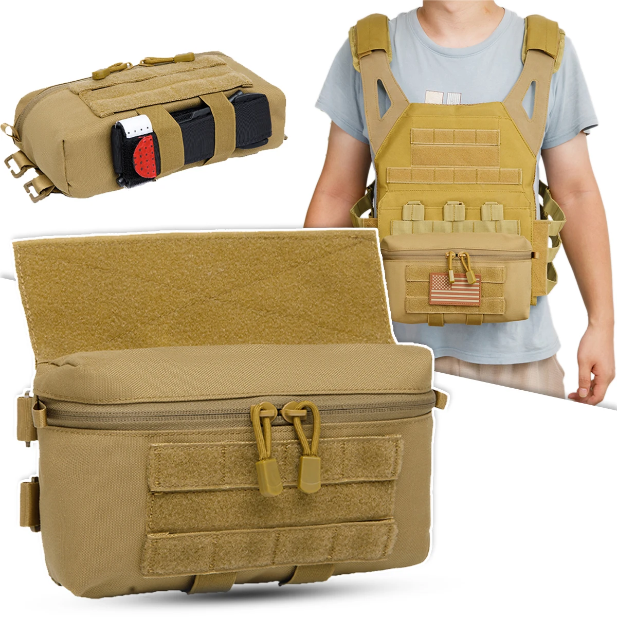 Tactical Vest Chest Rig Dangler Drop Pouch FC JPC LBT MK3 MK4 Plate Carrier Storage Bag Molle EDC Abdominal Hunting Fanny Pack
Tactical Vest Chest Rig Dangler Drop Pouch FC JPC LBT MK3 MK4 Plate Carrier Storage Bag Molle EDC Abdominal Hunting Fanny Pack