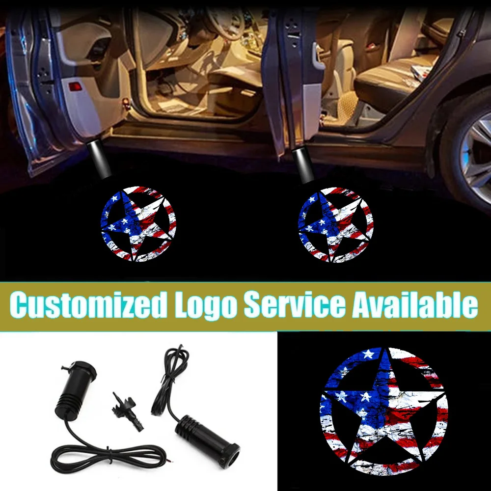 2pcs Wired AMERICAN Flag USA Star Logo Car Door Led Welcome Lights Projector Courtesy Laser Shadow Accessories Universal
2pcs Wired AMERICAN Flag USA Star Logo Car Door Led Welcome Lights Projector Courtesy Laser Shadow Accessories Universal