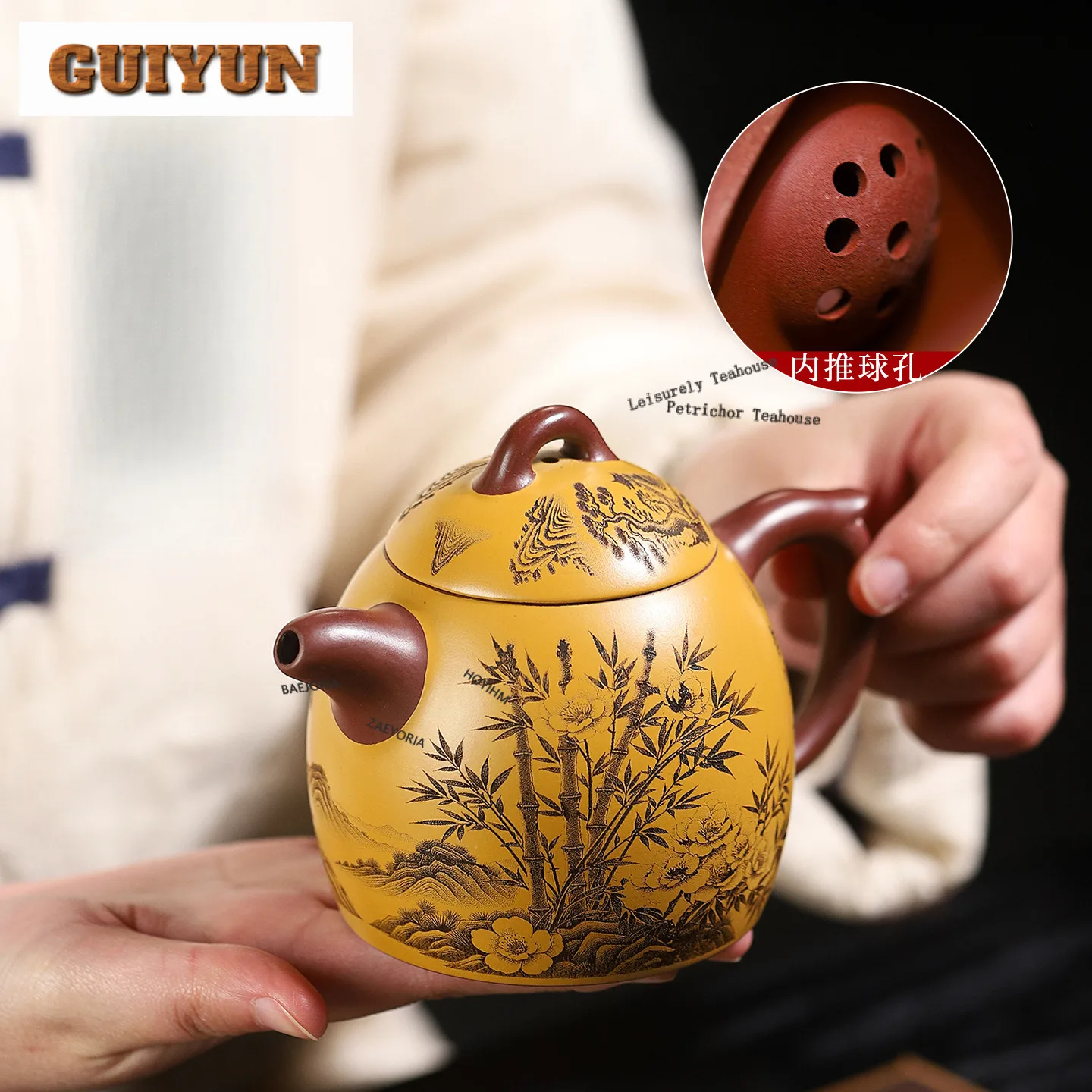 350ml Aesthetic Yixing Purple Clay Teapots Handmade Qin Quan Pot Raw Ore Gold Zhu Mud Kettle Chinese Zisha Tea Set Tea Items
350ml Aesthetic Yixing Purple Clay Teapots Handmade Qin Quan Pot Raw Ore Gold Zhu Mud Kettle Chinese Zisha Tea Set Tea Items