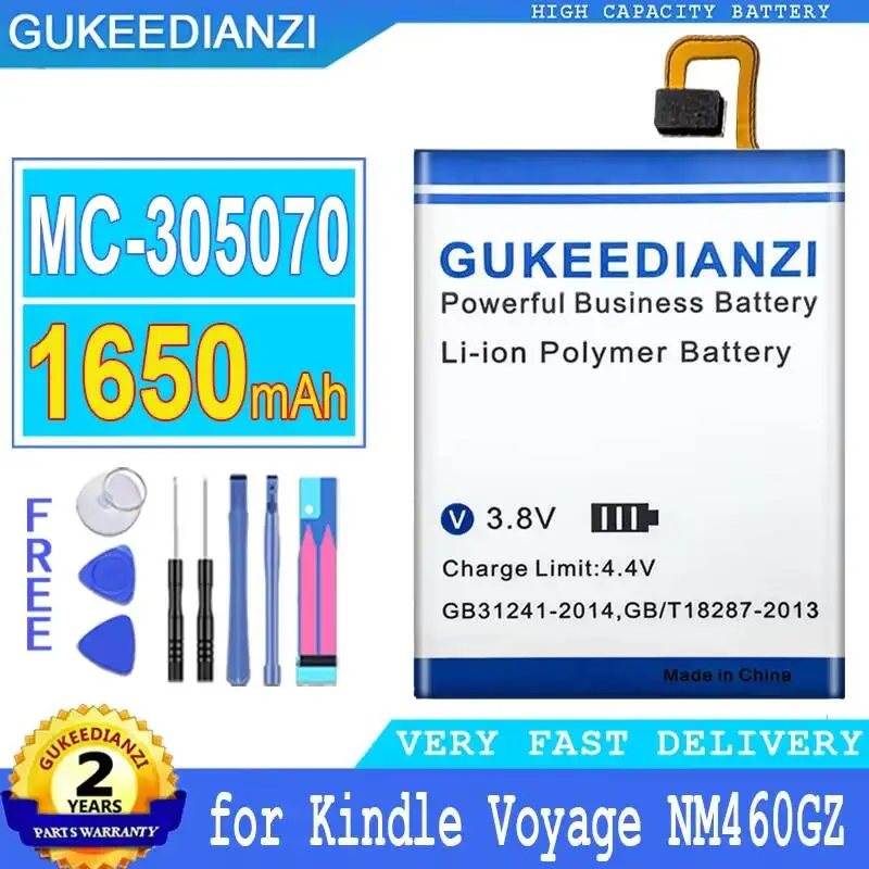 1650mAh For Amazon Kindle Voyage NM460GZ 58-000056 MC-305070 S13-R2 S13-R2-A Reliable Power Supply Tablet Battery Lightweight
1650mAh For Amazon Kindle Voyage NM460GZ 58-000056 MC-305070 S13-R2 S13-R2-A Reliable Power Supply Tablet Battery Lightweight