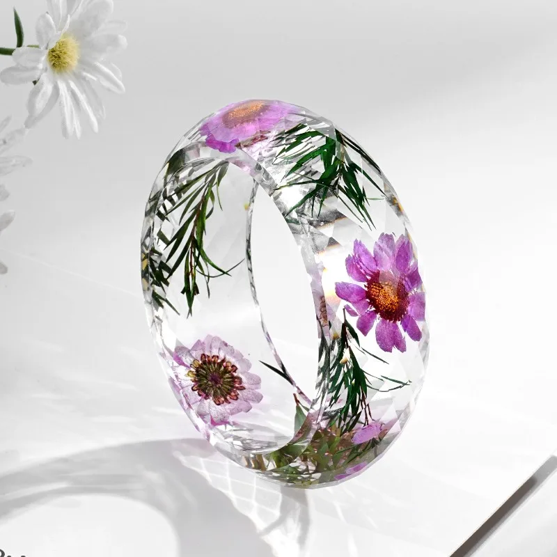 Colorful Dopamine Resin Bracelet with Natural Dried Flowers, Unique Handmade Preserved Flower Bangle
Colorful Dopamine Resin Bracelet with Natural Dried Flowers, Unique Handmade Preserved Flower Bangle