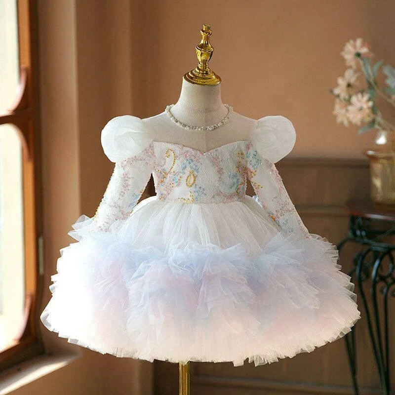 2026 New Baby Girl Sweet Birthday Dress Long Sleeved Host Banquet Dress Children's Piano Performance Princess Dress
2026 New Baby Girl Sweet Birthday Dress Long Sleeved Host Banquet Dress Children's Piano Performance Princess Dress