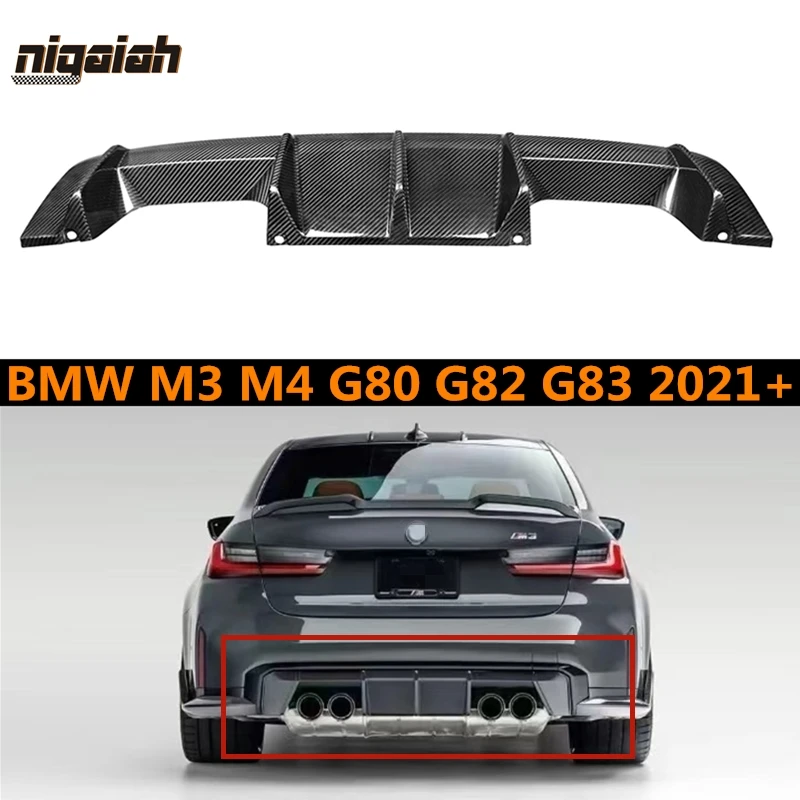 Dry Carbon Fiber Car Rear Bumper Lip Splitter Diffuser Guard Fit For BMW G80 M3 G82 G83 M4 Rear Diffuser Lip Spoiler 2021 2022+
Dry Carbon Fiber Car Rear Bumper Lip Splitter Diffuser Guard Fit For BMW G80 M3 G82 G83 M4 Rear Diffuser Lip Spoiler 2021 2022+
