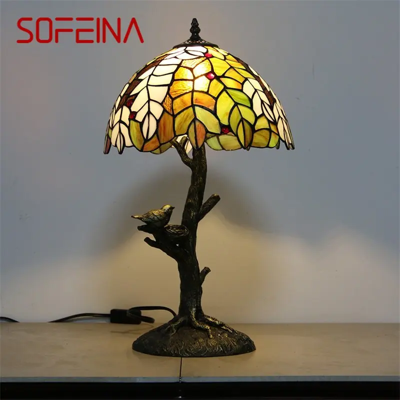 SOFEINA Tiffany Table Lamps Contemporary LED Colorful Desk Light Creative for Home Bedroom Decoration
SOFEINA Tiffany Table Lamps Contemporary LED Colorful Desk Light Creative for Home Bedroom Decoration