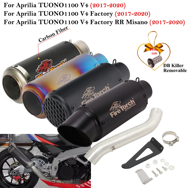 Выхлопная труба Slip-On для Aprilia TUONO 1100 V4 Factory RR Misano 2017-2020, средняя секция, карбон, с DB-киллером
Выхлопная труба Slip-On для Aprilia TUONO 1100 V4 Factory RR Misano 2017-2020, средняя секция, карбон, с DB-киллером