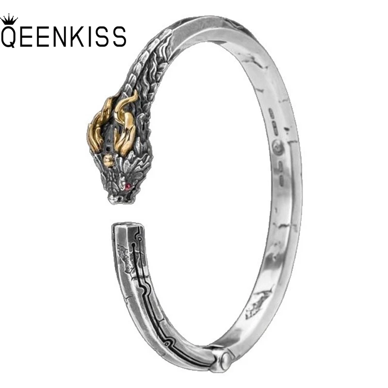 QEENKISS 925 Sterling Silver Vintage Snake Bracelet Bangle For Women Men Party Birthday Wedding Christmas Father Gifts BT6193
QEENKISS 925 Sterling Silver Vintage Snake Bracelet Bangle For Women Men Party Birthday Wedding Christmas Father Gifts BT6193