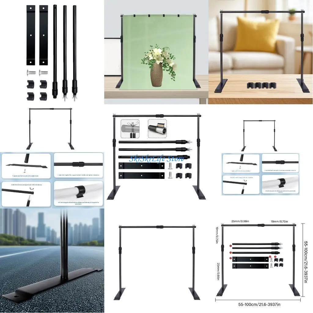 E65E Foldable Background Support Stand Easy Assembly Stable Design Portable
E65E Foldable Background Support Stand Easy Assembly Stable Design Portable