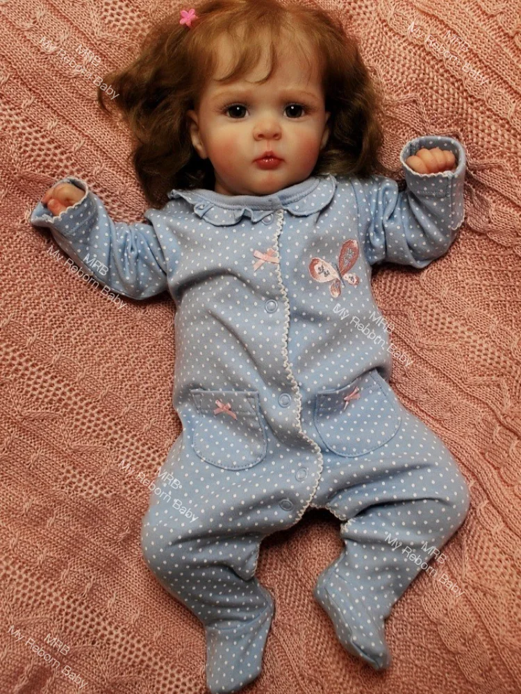 50CM Reborn Baby Dolls Jocy Finished 3D Painted Princess Girl with Rooted Brown Hair Handmade Realistic Doll Toy Gift
50CM Reborn Baby Dolls Jocy Finished 3D Painted Princess Girl with Rooted Brown Hair Handmade Realistic Doll Toy Gift