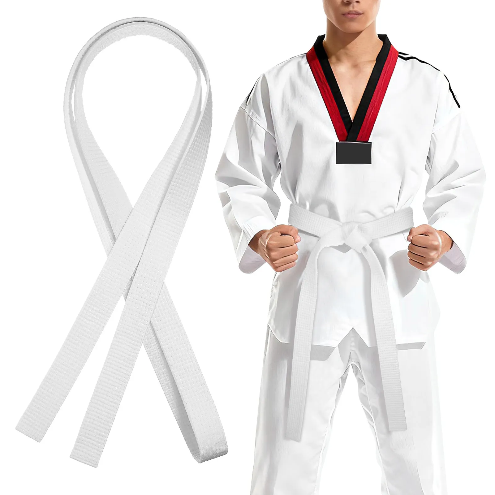 1pc Karate Belt Taekwondo Martial Arts Waist Band Stretchy Lightweight Training Belt For Men Women Durable Uniform Gear
1pc Karate Belt Taekwondo Martial Arts Waist Band Stretchy Lightweight Training Belt For Men Women Durable Uniform Gear