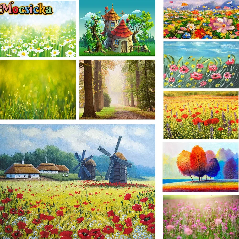 Spring Nature Landscape Decoration Background Banner Magic Wonderland Photography Backdrop Birthday Portrait Photo Studio Prop
Spring Nature Landscape Decoration Background Banner Magic Wonderland Photography Backdrop Birthday Portrait Photo Studio Prop