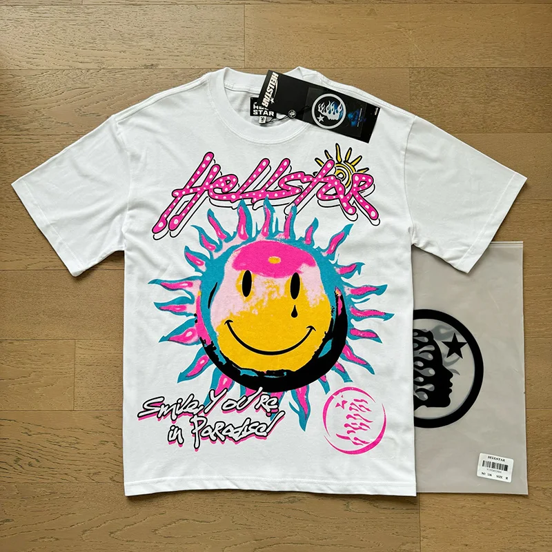 American Cartoon Sun Letter Print T-irt Loose Fit Casual ort Sve Men's Pure Cotton High Street Hip Hop Sle Tee
American Cartoon Sun Letter Print T-irt Loose Fit Casual ort Sve Men's Pure Cotton High Street Hip Hop Sle Tee