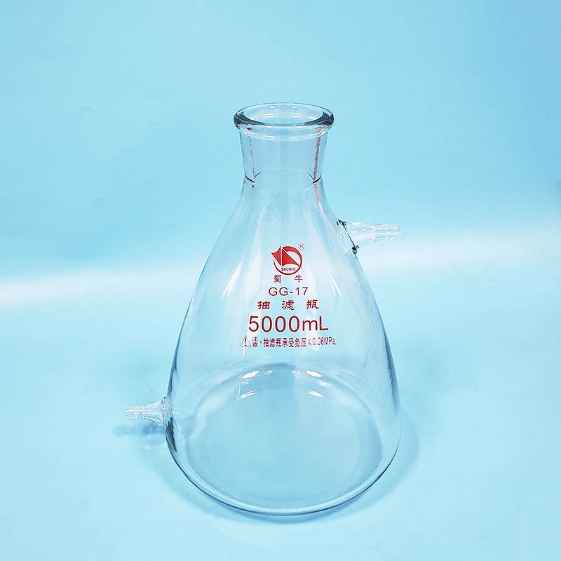 SHUNIU Filtering flask with upper and bottom side tube,Capacity 5000mL,Triangle flask with tubules,Filter Erlenmeyer bottle
SHUNIU Filtering flask with upper and bottom side tube,Capacity 5000mL,Triangle flask with tubules,Filter Erlenmeyer bottle