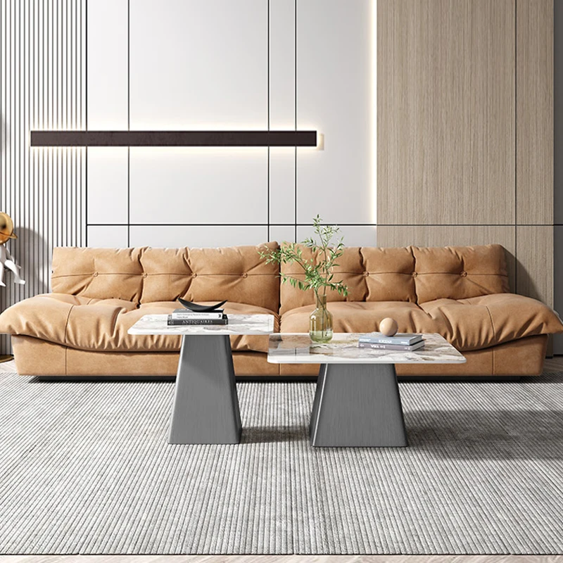 Italian rock slab coffee table square light luxury modern simple living room minimalist small apartment sofa side table
Italian rock slab coffee table square light luxury modern simple living room minimalist small apartment sofa side table