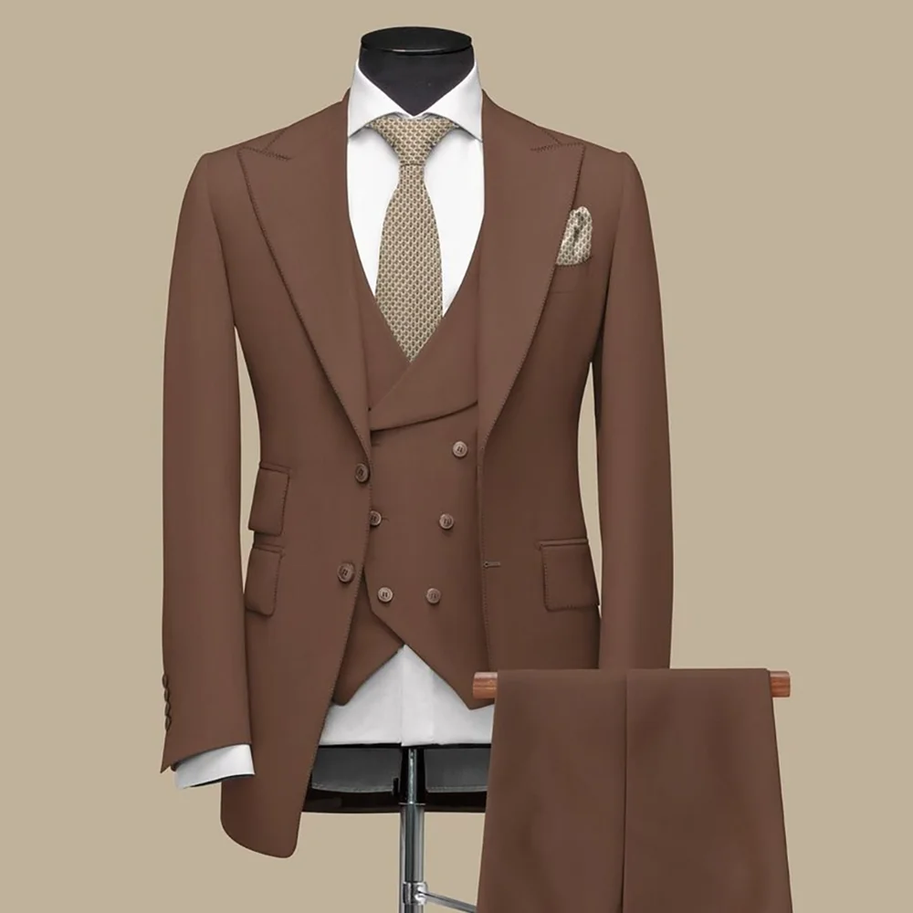 Men Formal Suit 3 Pieces Single Breasted Wedding Groom Tuxedo Business Casual High Quality Male Clothing
Men Formal Suit 3 Pieces Single Breasted Wedding Groom Tuxedo Business Casual High Quality Male Clothing