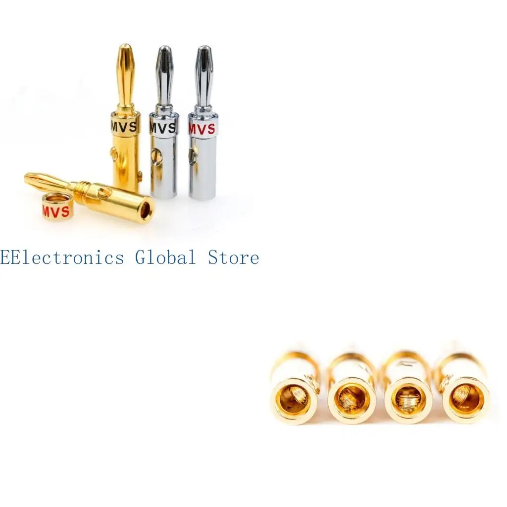 462B 4pcs Banana Connector 4mm Speaker Banana Plug 24K Copper-Gold Plated Banana-Jack
462B 4pcs Banana Connector 4mm Speaker Banana Plug 24K Copper-Gold Plated Banana-Jack