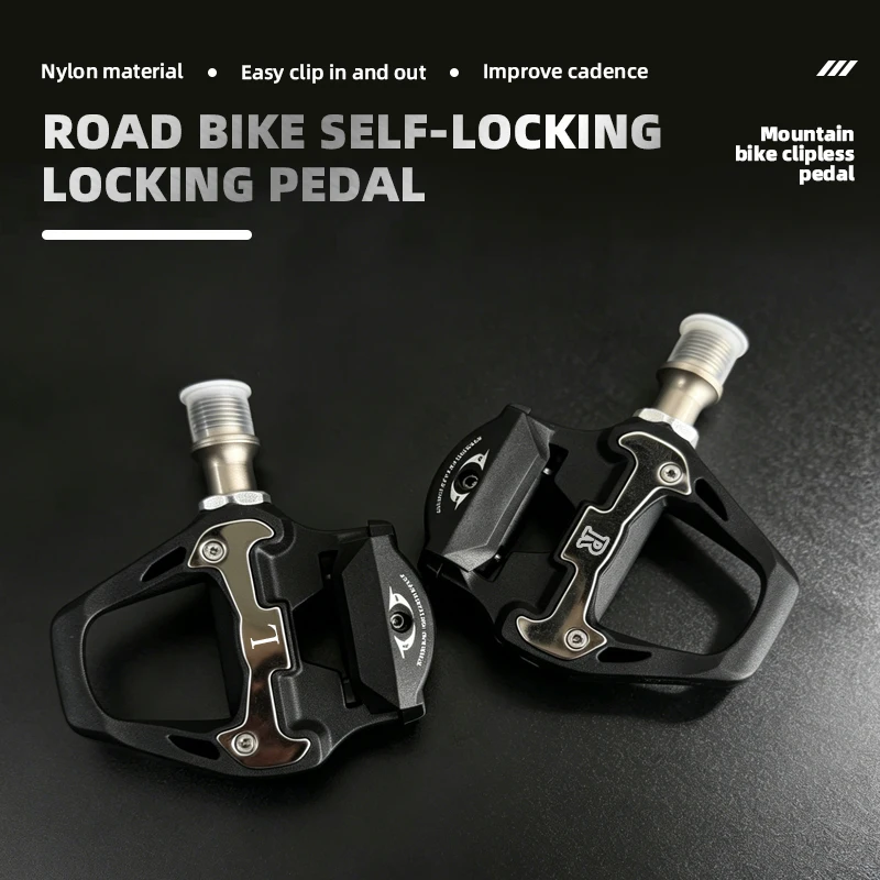 DU Bearing SPD Clipless Pedals Super Light Nylon Reinforced Road Bike Self-Locking Bicycle Accessories
DU Bearing SPD Clipless Pedals Super Light Nylon Reinforced Road Bike Self-Locking Bicycle Accessories