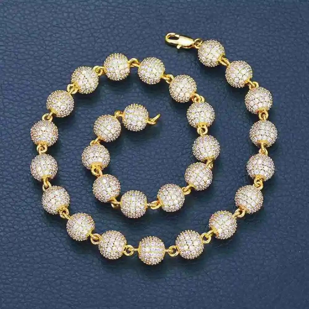 Wholesale 10mm 925 Sterling Silver Round Bead Moissanite Chain Hip Hop Jewelry Cuban Necklace Iced Out Initial Cuban Lin Chain
Wholesale 10mm 925 Sterling Silver Round Bead Moissanite Chain Hip Hop Jewelry Cuban Necklace Iced Out Initial Cuban Lin Chain