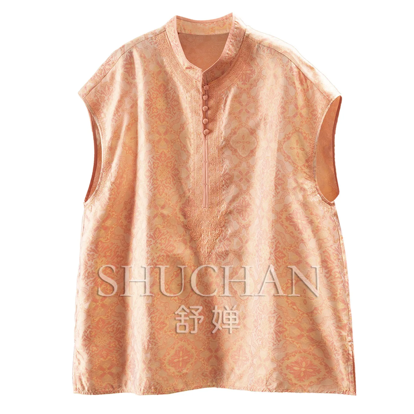 New Chinese Silk Streamer Silk Jacquard Embroidery Bag Rotator Sleeve Shirt Women's 80L5 blusas femininas com frete gratis
New Chinese Silk Streamer Silk Jacquard Embroidery Bag Rotator Sleeve Shirt Women's 80L5 blusas femininas com frete gratis
