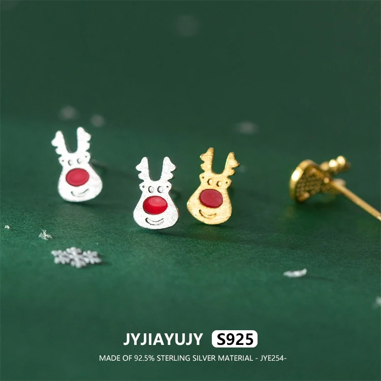 JYJIAYUJY 100% Whole Original Sterling Silver S925 Stud Earrings Christmas Style Red-nosed Fashion Woman Jewelry Gift JYE254
JYJIAYUJY 100% Whole Original Sterling Silver S925 Stud Earrings Christmas Style Red-nosed Fashion Woman Jewelry Gift JYE254