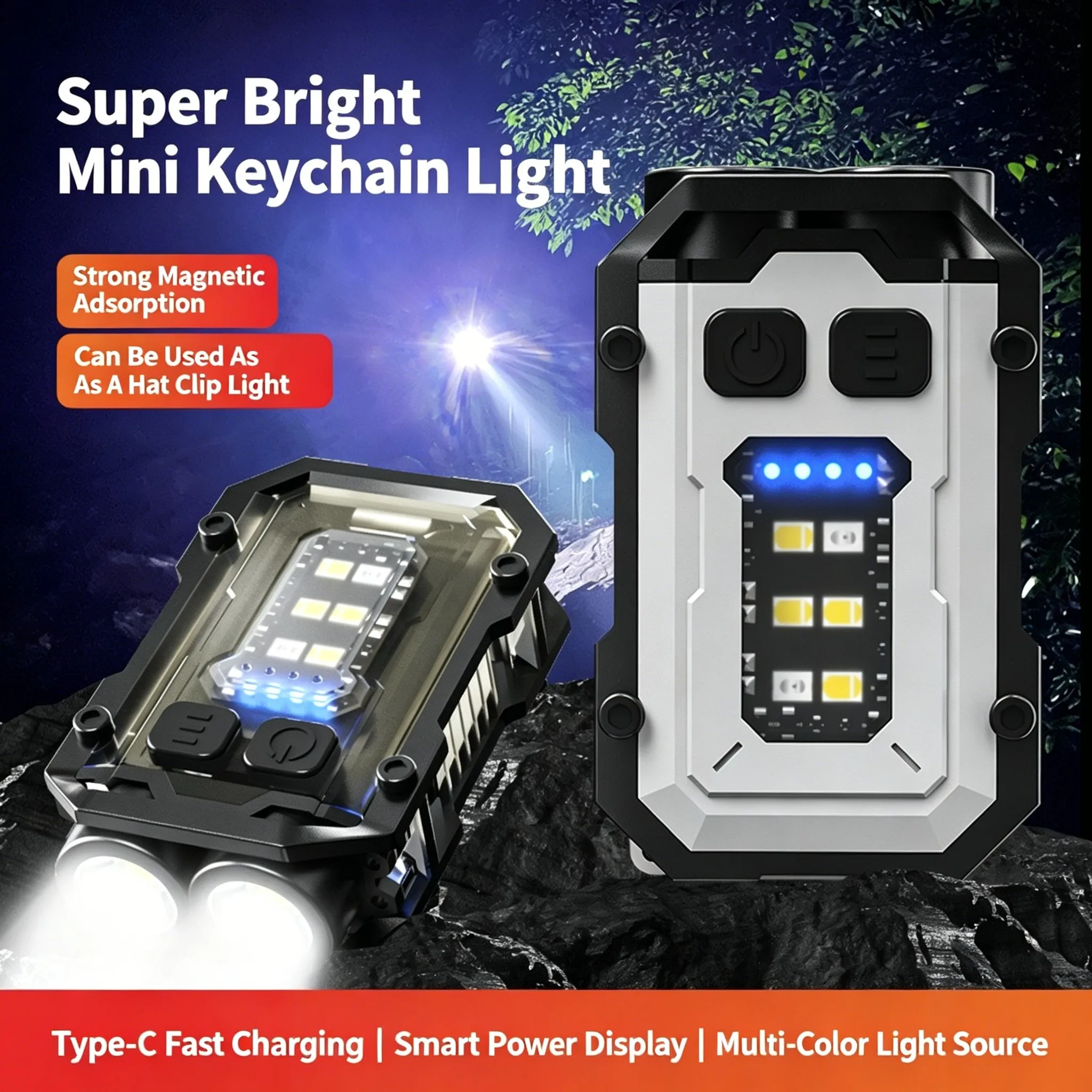 Portable Keychain LED Flashlight USB Charging Cap Clip Design Super Bright Mini Work Light Long Endurance for Outdoor
Portable Keychain LED Flashlight USB Charging Cap Clip Design Super Bright Mini Work Light Long Endurance for Outdoor