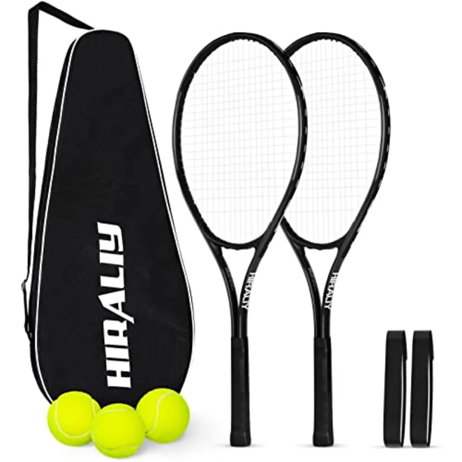 Tennis Rackets 2 Pack for Adults Beginners - 27 Inch Lightweight Aluminum Tennis Racquet Set with 3 Balls and Carry Bag - Vibra
Tennis Rackets 2 Pack for Adults Beginners - 27 Inch Lightweight Aluminum Tennis Racquet Set with 3 Balls and Carry Bag - Vibra