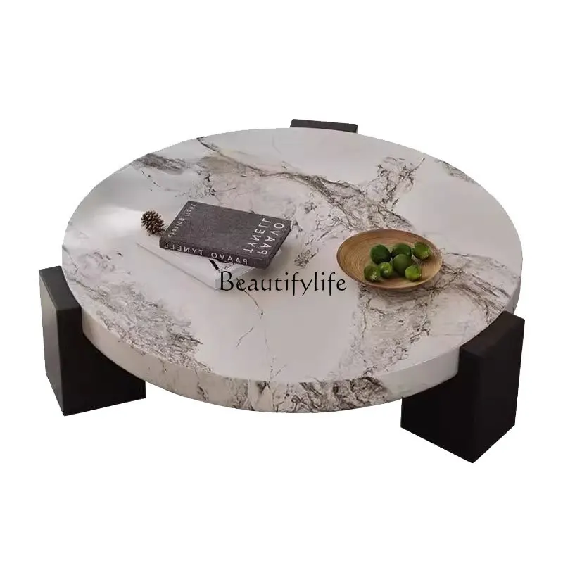 Italian minimalist marble coffee table living room light luxury designer size round coffee table combination
Italian minimalist marble coffee table living room light luxury designer size round coffee table combination