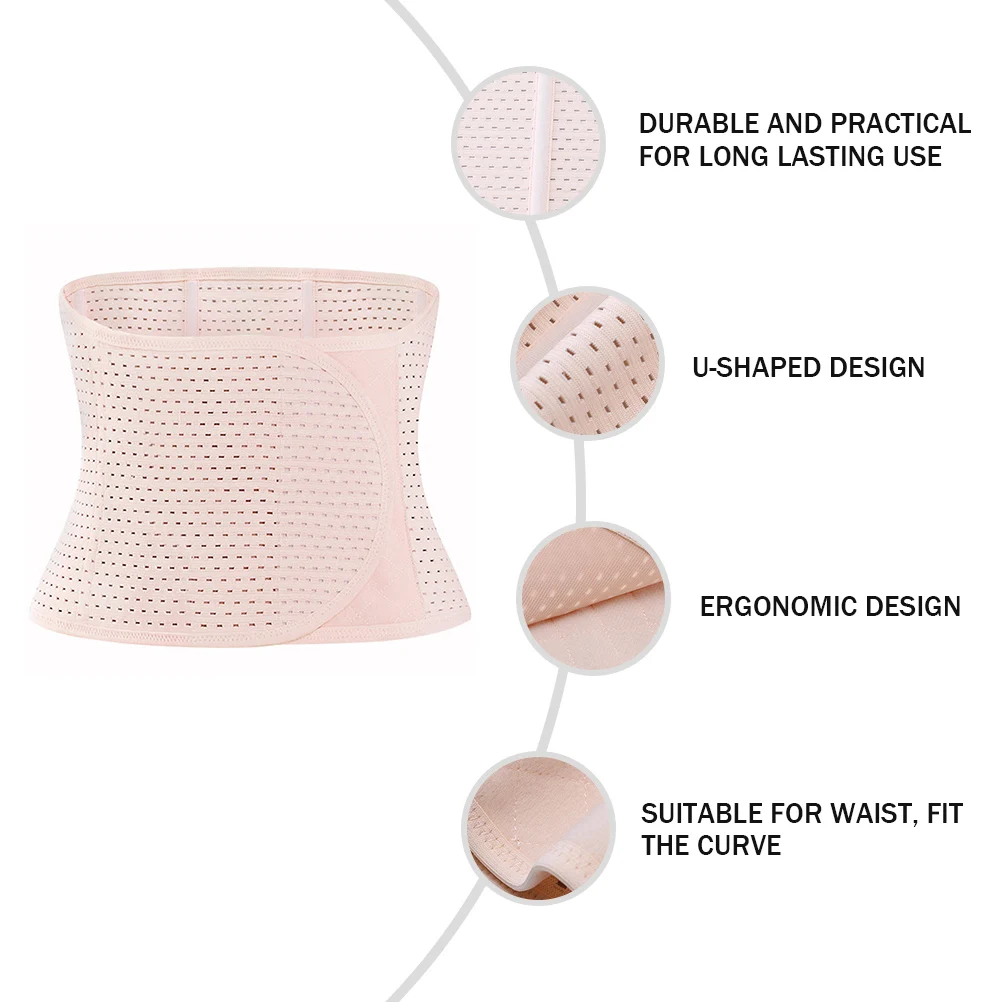 1pc Postpartum Belly Binder Abdominal Shapewear Breathable Mesh Waist Trainer Recovery Shaping Belt Fits All Sizes
1pc Postpartum Belly Binder Abdominal Shapewear Breathable Mesh Waist Trainer Recovery Shaping Belt Fits All Sizes