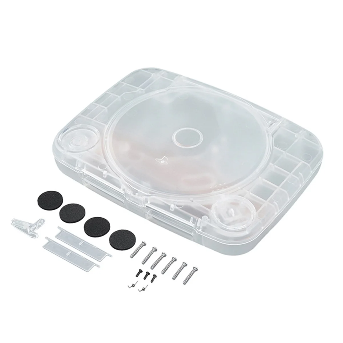 T06C-For PS ONE Replacement Case Clear Color Game Console Case for PS ONE Retro Video Game Case Transparent White
T06C-For PS ONE Replacement Case Clear Color Game Console Case for PS ONE Retro Video Game Case Transparent White