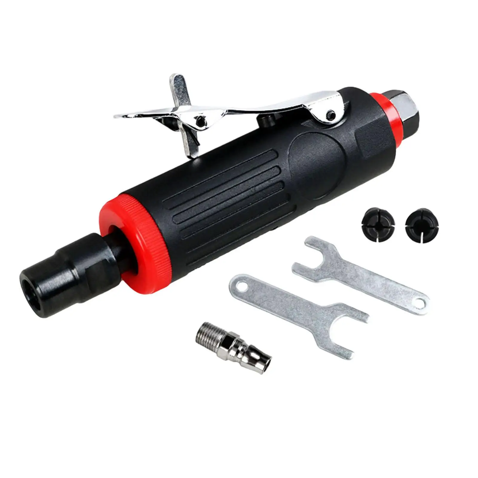 1/4 inch Air Die Grinder Tire Repair Tool Ergonomic Grip with 1/4"(6mm) and 1/8"(3mm) Collets for Engraving Deburring Chamfering
1/4 inch Air Die Grinder Tire Repair Tool Ergonomic Grip with 1/4"(6mm) and 1/8"(3mm) Collets for Engraving Deburring Chamfering