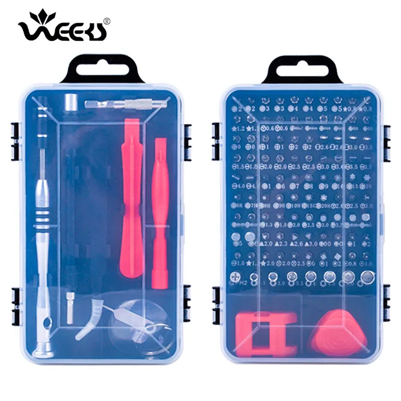 WEEKS mobile phone computer repair 110 in 1 disassembly tool CRV chrome vanadium steel batch combination screwdriver set
WEEKS mobile phone computer repair 110 in 1 disassembly tool CRV chrome vanadium steel batch combination screwdriver set