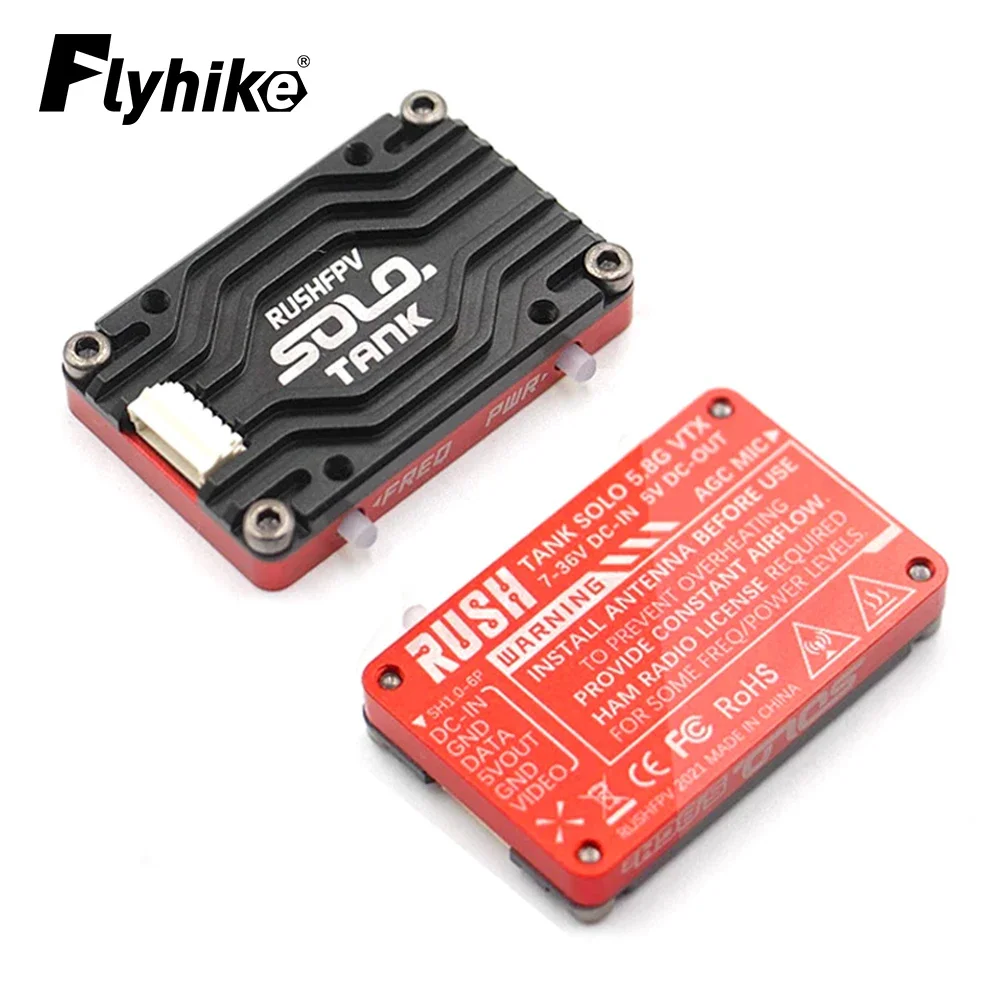 RUSH Solo Tank 5.8G VTX Video Transmitter CNC shell 1.6W High Power Built-in Microphone Heat Dissipation Structure For RC FPV
RUSH Solo Tank 5.8G VTX Video Transmitter CNC shell 1.6W High Power Built-in Microphone Heat Dissipation Structure For RC FPV