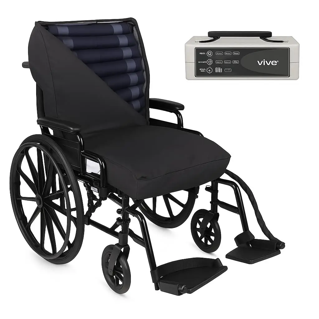 Alternating Pressure Wheelchair Cushion - Air Mattress with Pump for Bed Sores, Ulcers Prevention - Wheelchairs, Car,, Custom
Alternating Pressure Wheelchair Cushion - Air Mattress with Pump for Bed Sores, Ulcers Prevention - Wheelchairs, Car,, Custom
