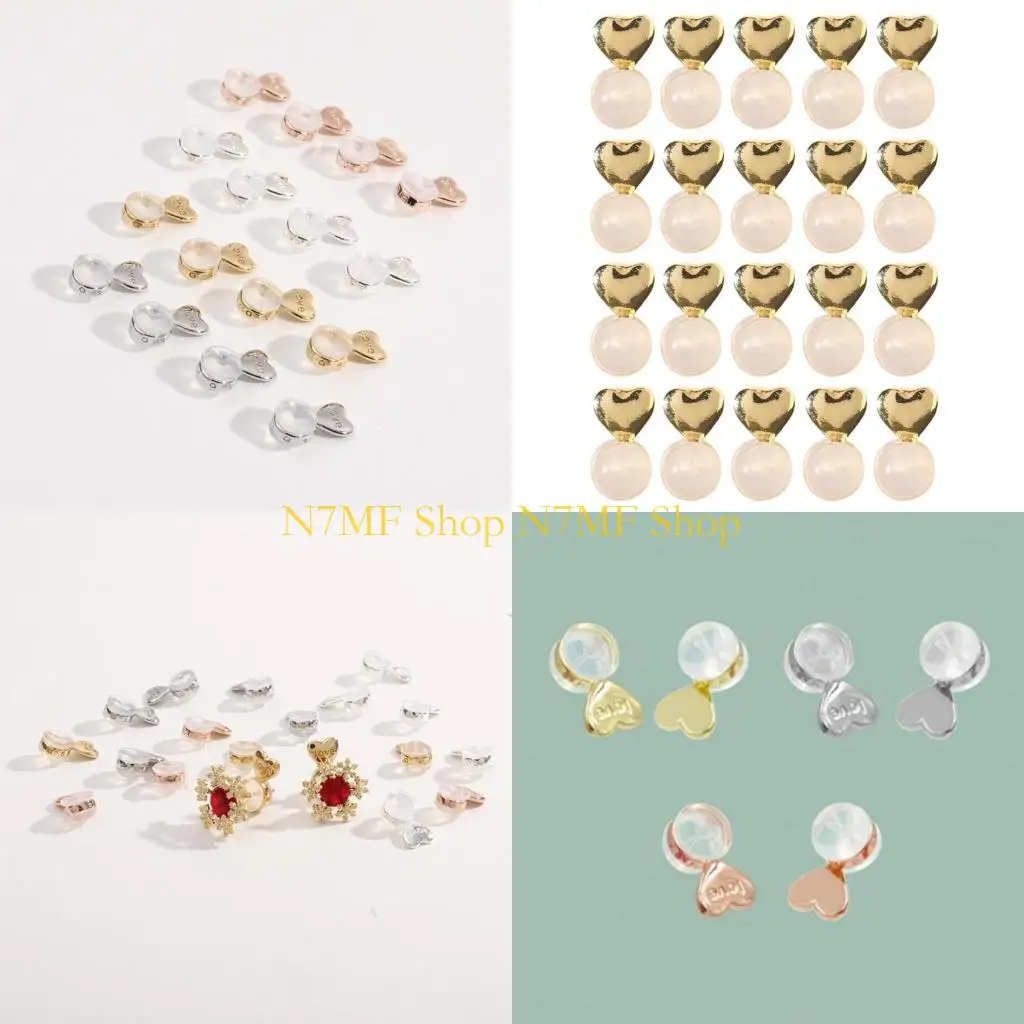 N7MF Set of 20 Practical Silicone Earring Lifters Unique Earring Back for Ear Studs
N7MF Set of 20 Practical Silicone Earring Lifters Unique Earring Back for Ear Studs