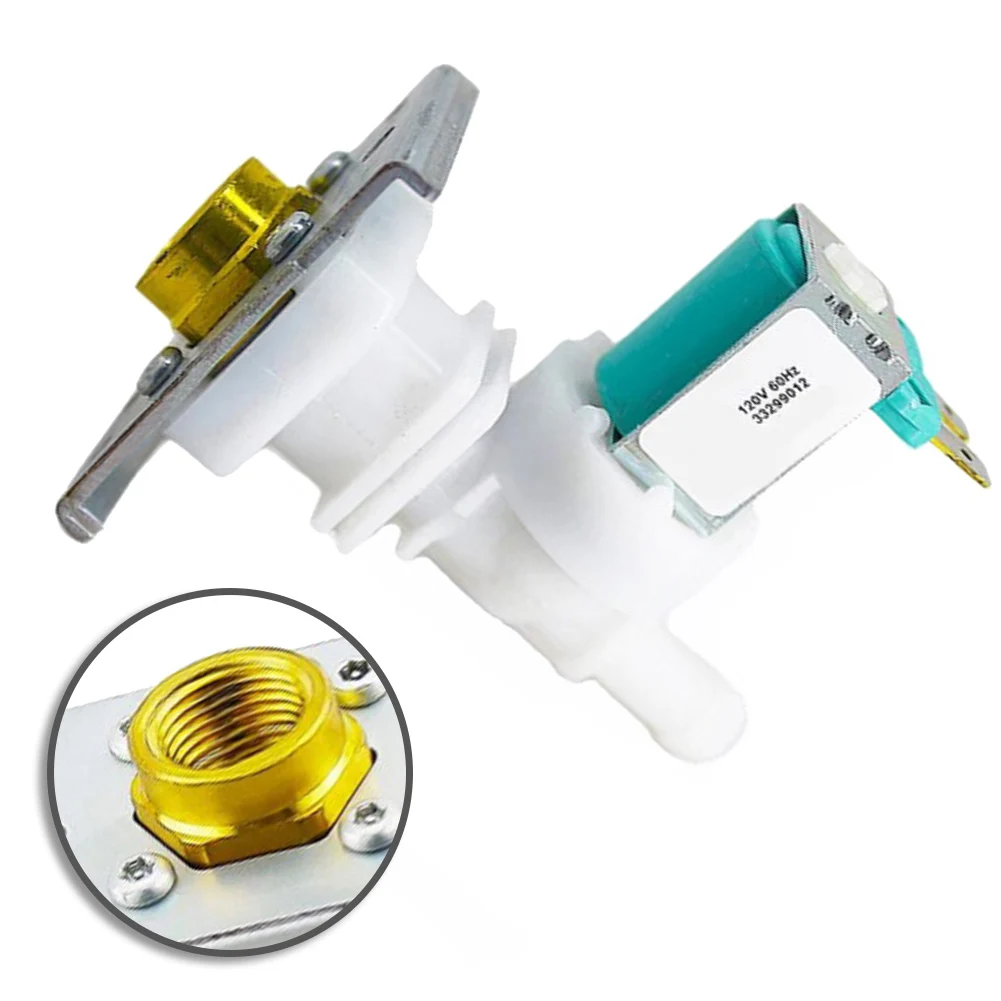 Water Inlet Solenoid Valve 120V 60Hz Replacement Part For Washing Machine And Dishwasher Plastic And Brass
Water Inlet Solenoid Valve 120V 60Hz Replacement Part For Washing Machine And Dishwasher Plastic And Brass