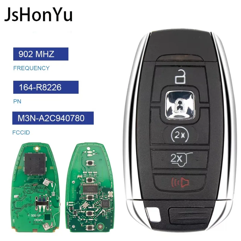 JsHonYu M3N-A2C94078000 164-R8226 902MHz Smart Remote Key for Lincoln Continental MKC MKZ MKX Navigator Nautilus Proximity Fob
JsHonYu M3N-A2C94078000 164-R8226 902MHz Smart Remote Key for Lincoln Continental MKC MKZ MKX Navigator Nautilus Proximity Fob