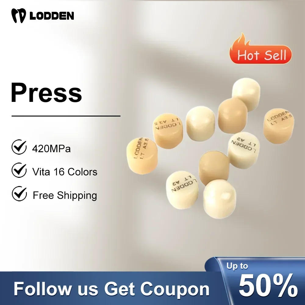 5Pcs LODDEN Dental Disilicate Lithium Press Glass Ceramic Ingots Dental Press Block Dentist Materials HT/LT Dental Materials
5Pcs LODDEN Dental Disilicate Lithium Press Glass Ceramic Ingots Dental Press Block Dentist Materials HT/LT Dental Materials