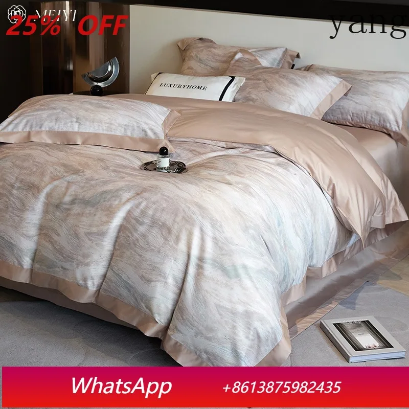 LTT light luxury long-staple cotton four-piece set high-count cotton quilt cover high-end bedding
LTT light luxury long-staple cotton four-piece set high-count cotton quilt cover high-end bedding