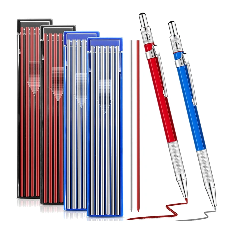 AA01-2 Soldering Pens With 48 Refills Mechanical Pencil Metal Welding Markers For Pipe Welder Structure Woodworking
AA01-2 Soldering Pens With 48 Refills Mechanical Pencil Metal Welding Markers For Pipe Welder Structure Woodworking