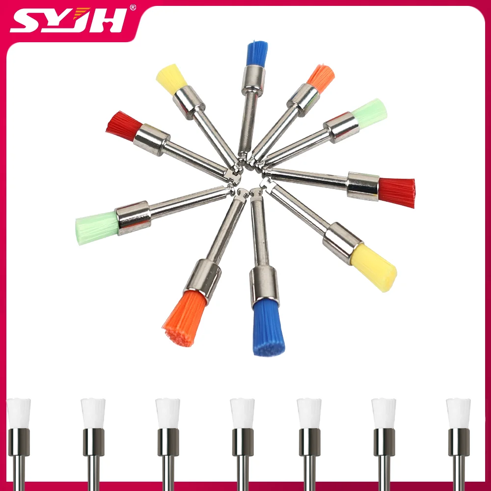 SYJH 100Pcs Mixed Color Dental Prophy Brushes Tapered Cup Nylon Bristle Disposable Thread Polishing Composite Prophylaxis
SYJH 100Pcs Mixed Color Dental Prophy Brushes Tapered Cup Nylon Bristle Disposable Thread Polishing Composite Prophylaxis