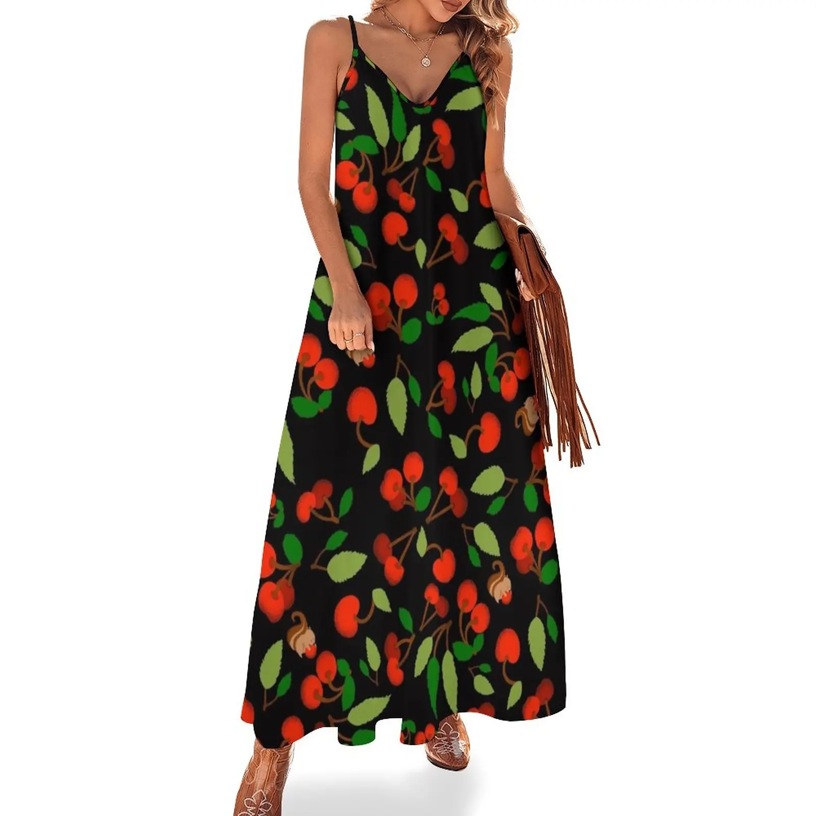 Cherry Field Sleeveless Dress elegant guest wedding dress chic and elegant evening dress loose women's
Cherry Field Sleeveless Dress elegant guest wedding dress chic and elegant evening dress loose women's