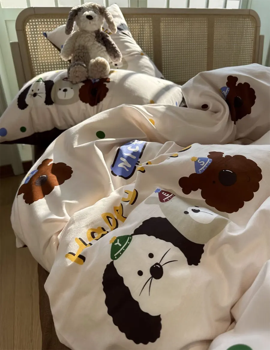 Fashion cute cartoon dog bedding set kid teen boy,twin full queen cotton lovely home textile bed sheet pillow case quilt cover
Fashion cute cartoon dog bedding set kid teen boy,twin full queen cotton lovely home textile bed sheet pillow case quilt cover